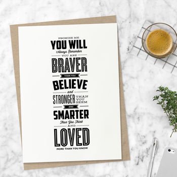 THE MOTIVATED TYPE | YOU ARE LOVED MORE THAN YOU KNOW | A3 アートプリント/ポスター