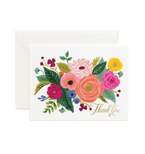 RIFLE PAPER CO. | JULIET ROSE THANK YOU (GCT033) | グリーティングカード