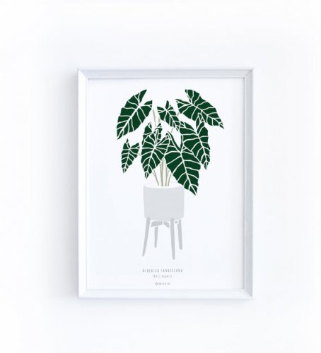 MICUSH | TROPICAL LEAF ART PRINT | アートプリント/ポスター (30x40cm)