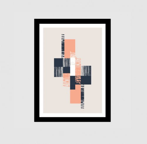 LACE & STRIPES | SHAPES VI PRINT | A4 アートプリント / ポスター