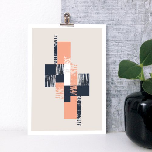 LACE & STRIPES | SHAPES VI PRINT | A4 アートプリント / ポスター