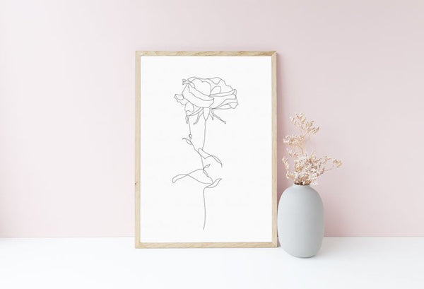 LOVELY POSTERS | ROSE PRINT | A3 アートプリント/ポスター【北欧 シンプル おしゃれ】