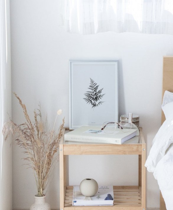 MICUSH | BLACK AND WHITE FERN ART PRINT | アートプリント/ポスター (30x40cm)