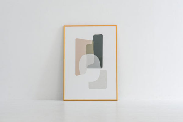LOVELY POSTERS | GREEN BEIGE ABSTRACT PRINT | アートプリント/アートポスター 北欧 ギフト プレゼント レトロ モダン 雑貨