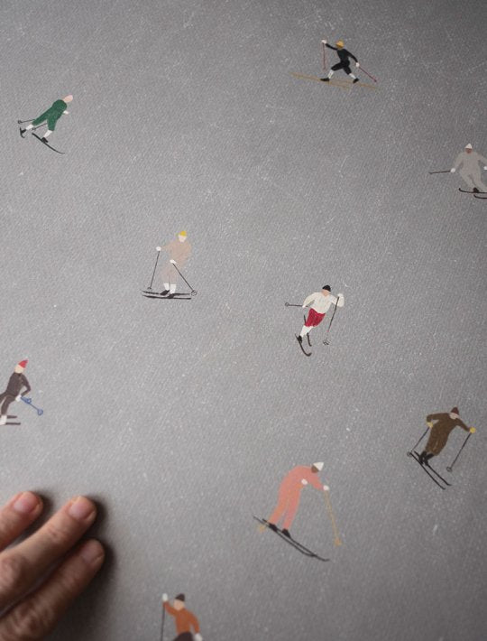 FINE LITTLE DAY | SKIERS POSTER | アートプリント/ポスター (50x70cm)【北欧 雑貨 インテリア リビング おしゃれ】