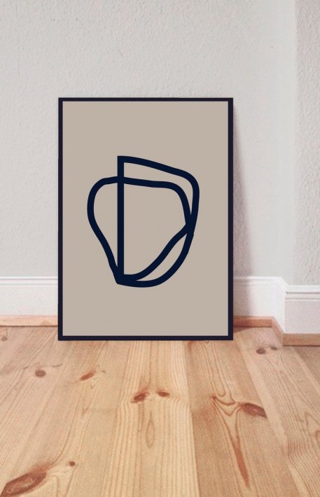 LACE & STRIPES | LINES II | A4 アートプリント / ポスター【北欧 シンプル インテリア モダン】