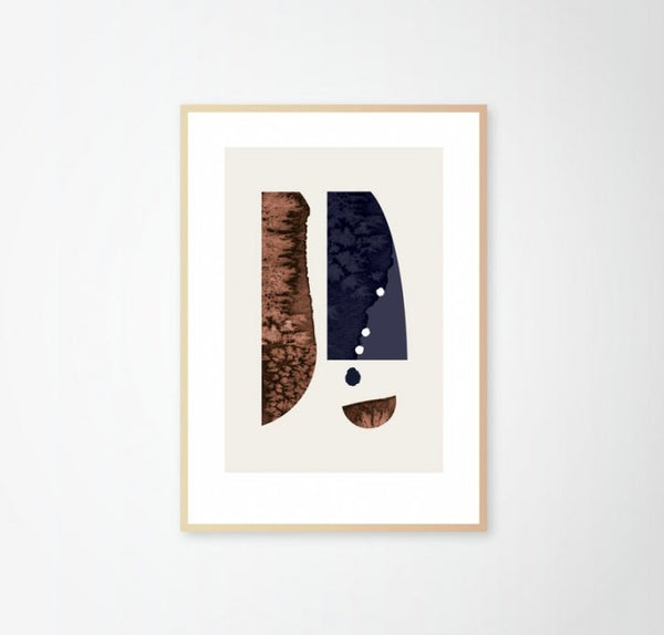 LACE & STRIPES | SHAPES IV | A4 アートプリント / ポスター【北欧 シンプル インテリア モダン】