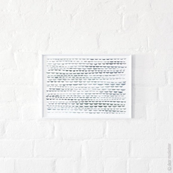 dear musketeer | SEA GREEN WAVES PRINT | A3 アートプリント/ポスター