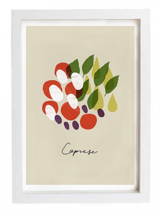 ANEK | Caprese beige Poster | アートプリント/ポスター (50x70cm)【北欧 カフェ レストラン インテリア おしゃれ】