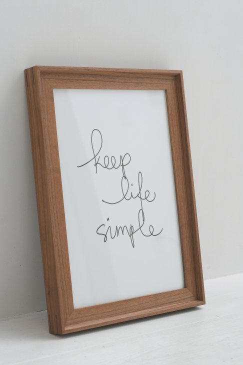 DENTO(デント) | VALLE (walnut) | 国産無垢ウッドフレーム【ポスターフレーム 額縁 ウォルナット】