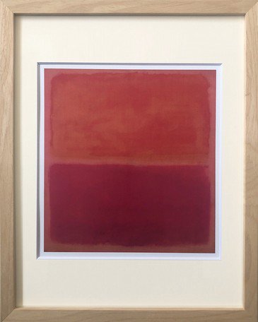 MARK ROTHKO (マーク・ロスコ) | No.3, 1967 | アートプリント/ポスター フレーム付き 北欧 モダンアート 抽象画 アートポスター 木製 天然木