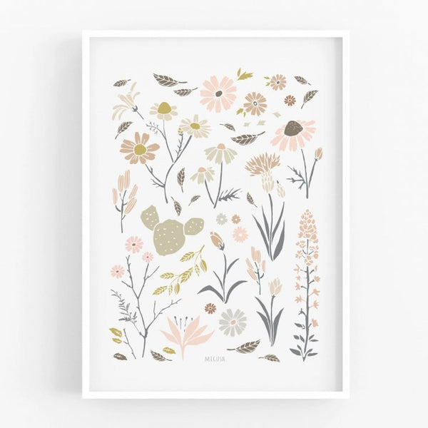 MICUSH | MEADOW NO.2 | アートプリント/ポスター (30x40cm)【北欧 シンプル インテリア おしゃれ】