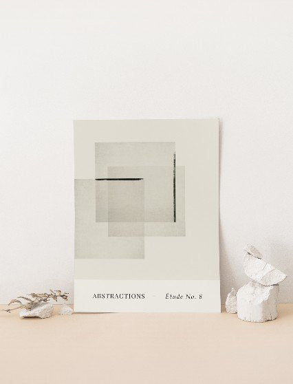 CARO CARO PRINTS | Neutral Scandinavian Art Print (GMTC-7501) | アートプリント/アートポスター (30x40cm) 北欧 アブストラクト