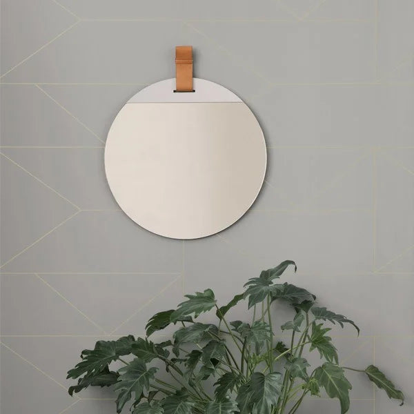 ferm LIVING (ファームリビング) | ENTER MIRROR LARGE (brown) | ミラー 鏡 北欧 インテリア