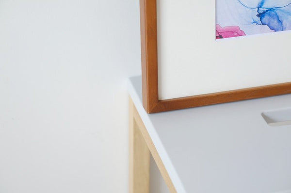 【A4】LARSON JUHL | マット付き額縁フレーム D816 | 木製額縁 | A4サイズ (oak style) 四切 ラーソン・ジュール オーク