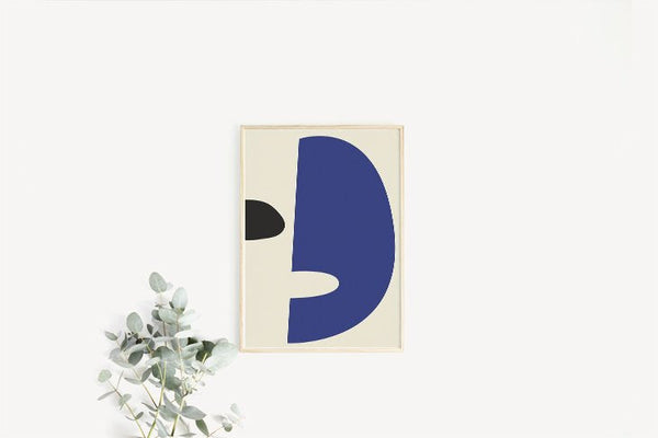 THE POSTER CLUB x Somee | Wular Blue Black | 30x40cm アートプリント/アートポスター 北欧 デンマーク