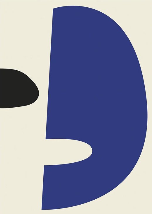 THE POSTER CLUB x Somee | Wular Blue Black | 50x70cm アートプリント/アートポスター 北欧 デンマーク