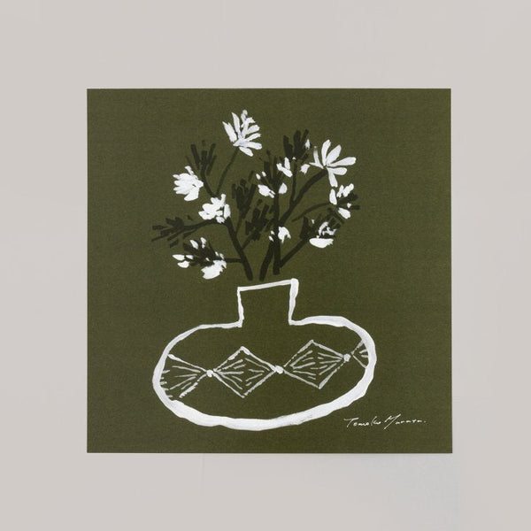 a good view (designed by TOMOKO MURATA) | グリーンベース  グリーン 北欧 アートポスター