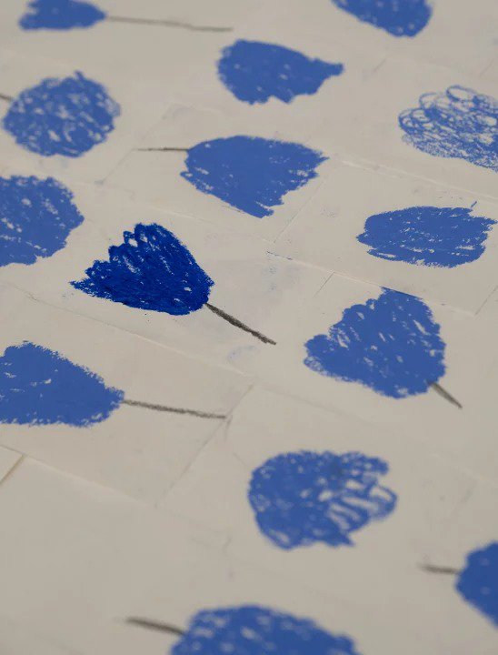 FINE LITTLE DAY | BOUQUET, BLUE POSTER | アートプリント/ポスター (50x70cm) 北欧 雑貨 インテリア リビング おしゃれ