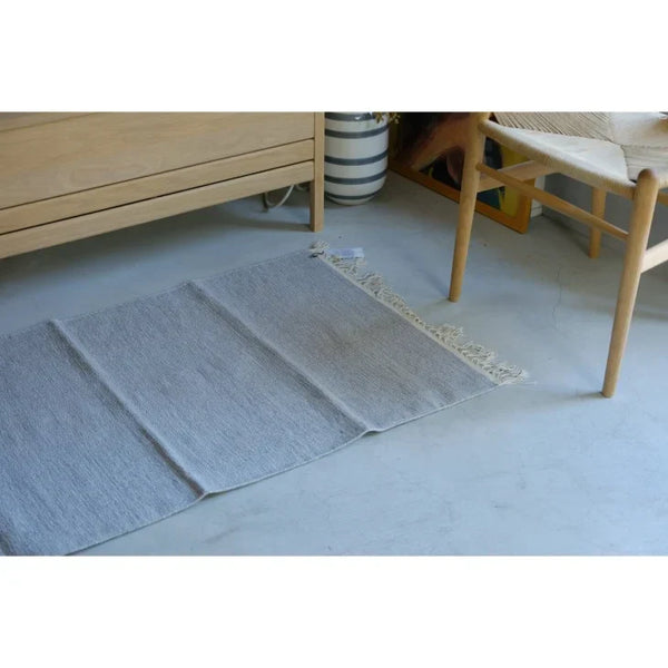 ASPEGREN Denmark (アスペグレンデンマーク) | Melange ラグ (flint blue / light grey / ocean) 70x130cm | 北欧 シンプル おしゃれ