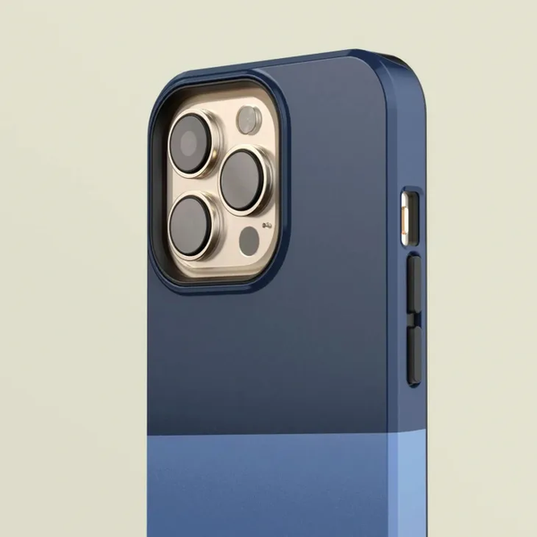 CASE-FACE | Bicoloured Navy & Blue MagSafe iPhoneケース (iPhone 16/16 pro/16 pro max/15)