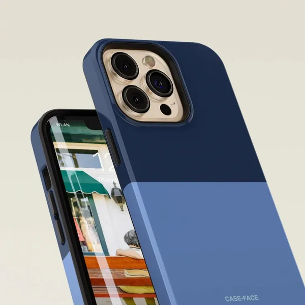 CASE-FACE | Bicoloured Navy & Blue MagSafe iPhoneケース (iPhone 16/16 pro/16 pro max/15)