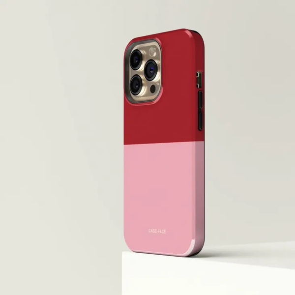 CASE-FACE | Bicoloured Red & Pink MagSafe iPhoneケース (iPhone 16/16 pro/16 pro max/15)