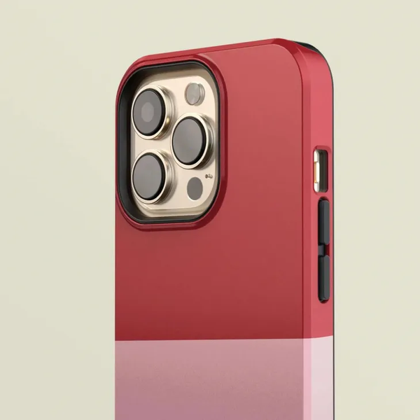 CASE-FACE | Bicoloured Red & Pink MagSafe iPhoneケース (iPhone 16/16 pro/16 pro max/15)