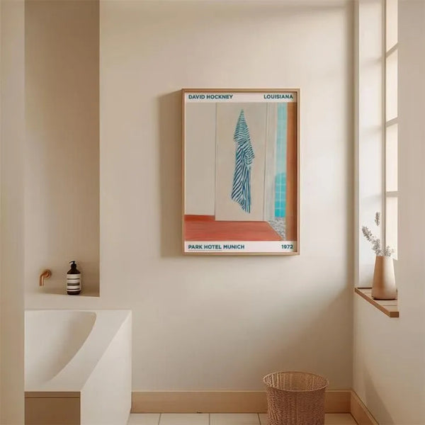 LOUISIANA | DAVID HOCKNEY - PARK HOTEL MUNICH (1972) | A2 アートプリント/ポスター 北欧 デンマーク おしゃれ