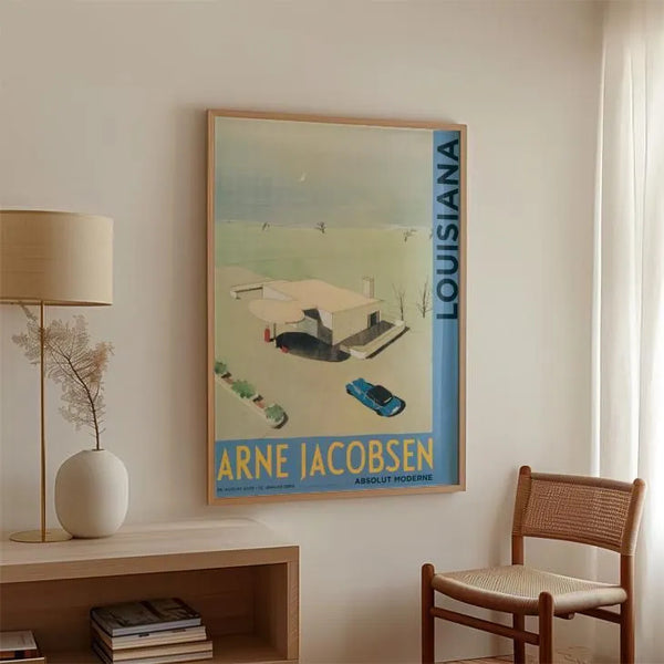 LOUISIANA | ARNE JACOBSEN - SKOVSHOVED GAS STATION (1937) | A1 アートポスター 北欧 デンマーク ルイジアナ美術館