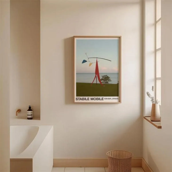 Florent Bodart | Louisiana STABILE MOBILE | 50x70cm アートポスター 北欧 デンマーク 500x700mm ルイジアナ美術館