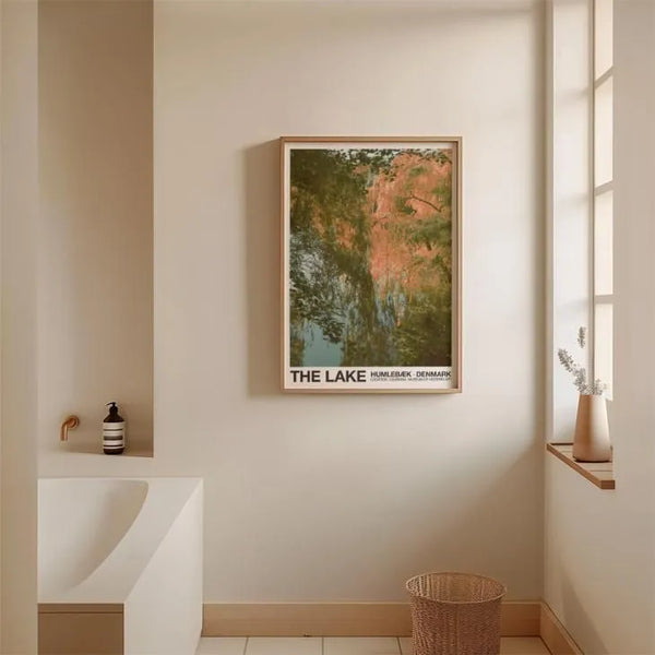 Florent Bodart | Louisiana THE LAKE | 50x70cm アートポスター 北欧 デンマーク 500x700mm ルイジアナ美術館