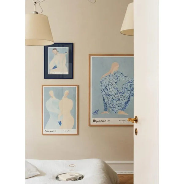 THE POSTER CLUB x SOFIA LIND | Aquarius 水瓶座 | アートポスター 北欧 ポスタークラブ ソフィアリンド 星座 みずがめ座