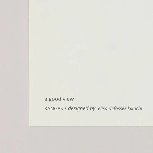 a good view | KANGAS カンガス (gray x yellow) | 北欧 アートポスター