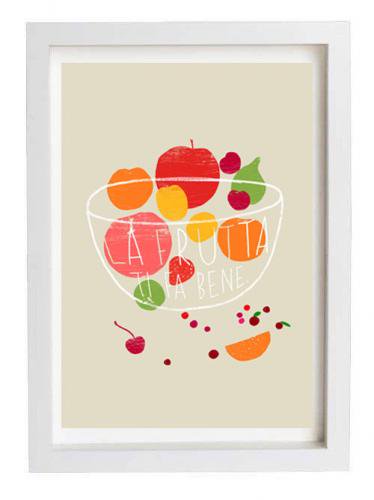 ANEK | LA FRUTTA - FRUIT ART | アートプリント/ポスター (50x70cm)【北欧 カフェ レストラン インテリア おしゃれ】