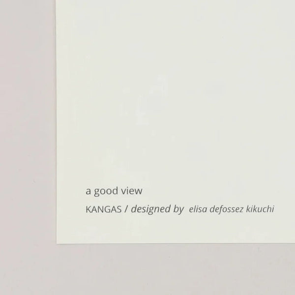 a good view | KANGAS カンガス (blue x pink) | 北欧 アートポスター