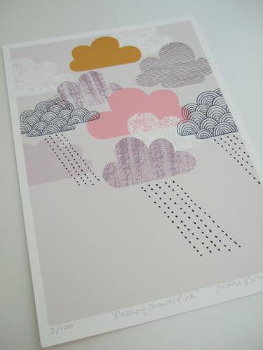 ELOISE RENOUF | PASSING SHOWER PINK | A4 アートプリント/ポスター