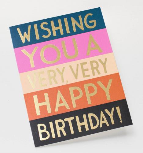 RIFLE PAPER CO. | COLOR BLOCK(GCB019)| バースデー | グリーティングカード