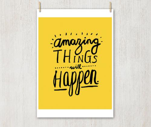 THE LOVE SHOP | AMAZING THINGS | A4 アートプリント/ポスター