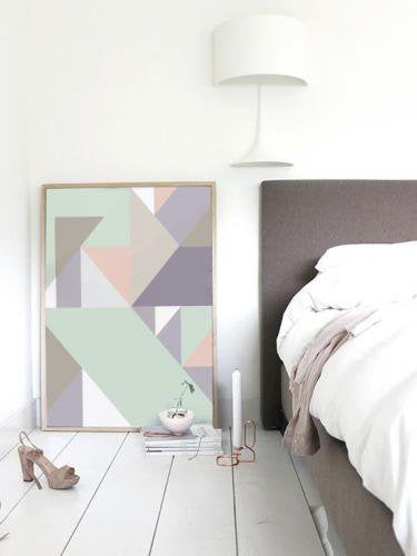 LOVELY POSTERS | TRIANGLES #2 (pastel) | A3 アートプリント/ポスター