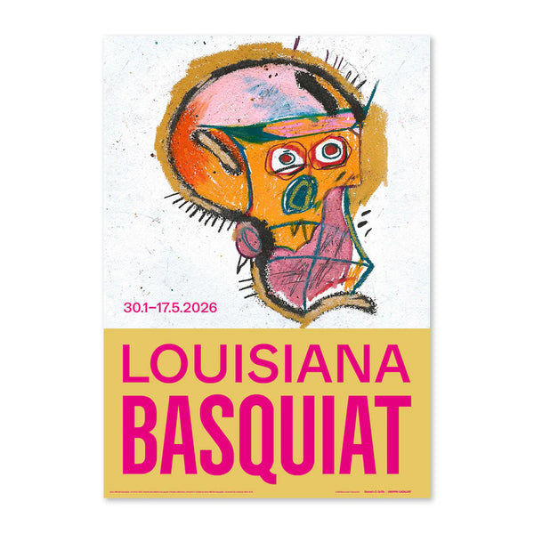 LOUISIANA | JEAN-MICHEL BASQUIAT - UNTITLED 1982 | A1 アートポスター バスキア 北欧 デンマーク ルイジアナ美術館