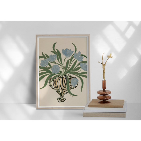 La Poire | Blue Tulips | アートプリント/アートポスター 北欧 デンマーク