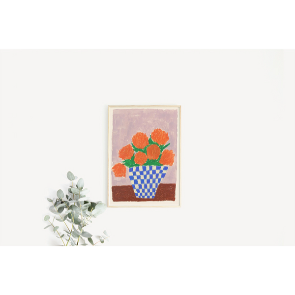 THE POSTER CLUB x Anna Morner | Orange Flowers | アートプリント/アートポスター 北欧 デンマーク