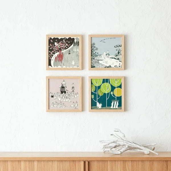 a good view | MOOMIN KOKONIIRUYO ここにいるよ (gray) | フレームセット ムーミン アートポスター