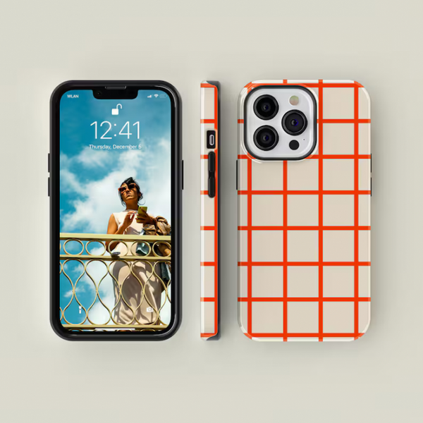 【予約/8月再入荷】CASE-FACE | Orange on Cream MagSafe iPhoneケース (iPhone 16/16 pro/16 pro max/15) アイフォン