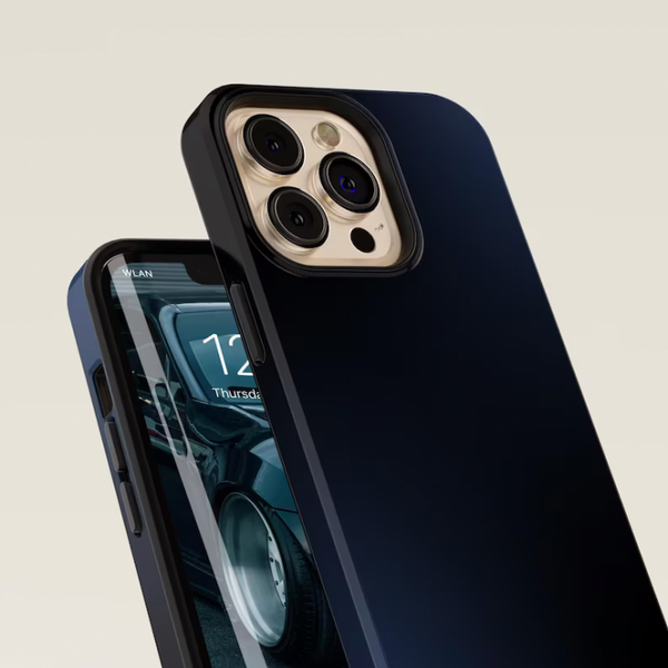 CASE-FACE | Black & Blue Gradient MagSafe iPhoneケース (iPhone 16/16 pro/16 pro max/15) アイフォン