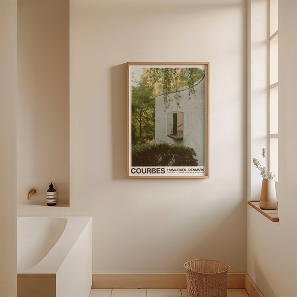 Florent Bodart | Louisiana COURBES | 50x70cm アートポスター 北欧 デンマーク 500x700mm ルイジアナ美術館