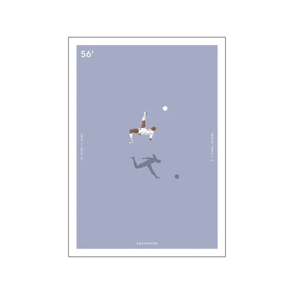 Olé Olé x FCK | 56' - 10 June | アートプリント/アートポスター 北欧 デンマーク サッカー フットボール【受注発注/納期約2ヶ月】