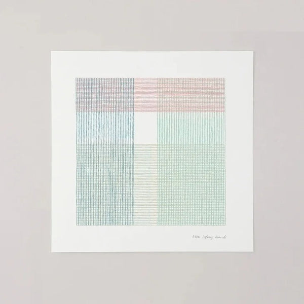 a good view | KANGAS カンガス (blue x pink) | 北欧 アートポスター