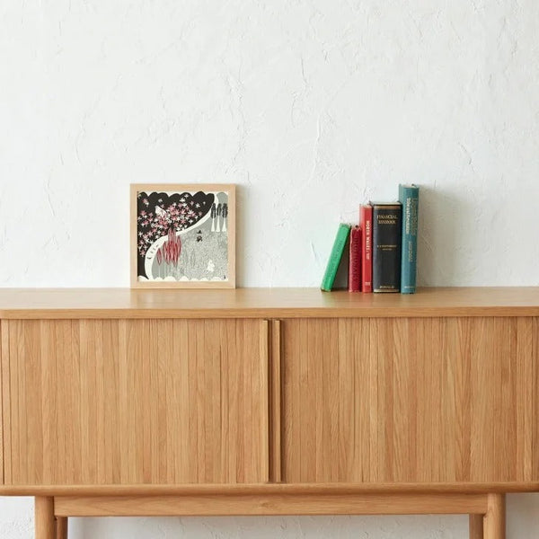 a good view | MOOMIN KOKONIIRUYO ここにいるよ (gray) | フレームセット ムーミン アートポスター